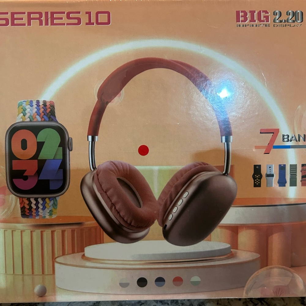 Series 10 Wireless Headphones and Smartwatch Set